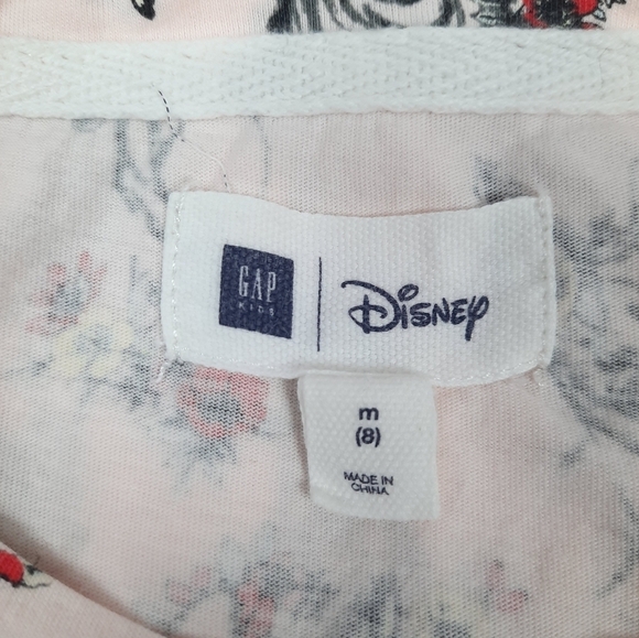 Gap Disney Bambi Cap Sleeve Peach Dress Size Medium Girls - Picture 6 of 9